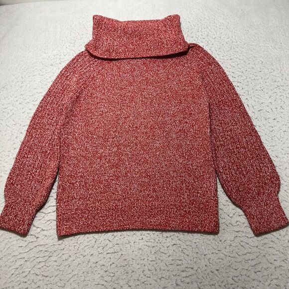 Lauren Ralph Lauren Sweaters - Nine West Women's Small Marled Red Turtle Neck Sweater Knit Pullover Top